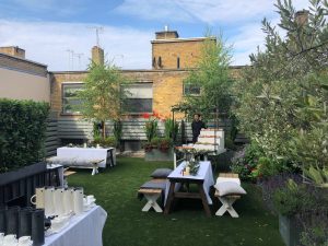 Summer events London at terrace of 41 Portland Place